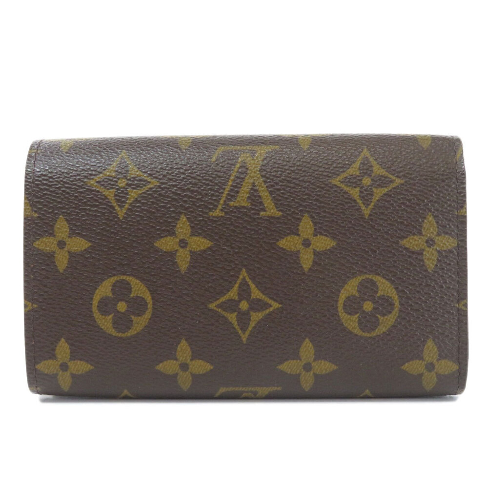Louis Vuitton Billet fold Bi Tresor Monogram Portemonnaie Wallet Canvas Brown